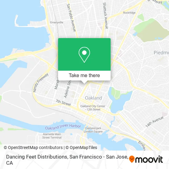 Dancing Feet Distributions map