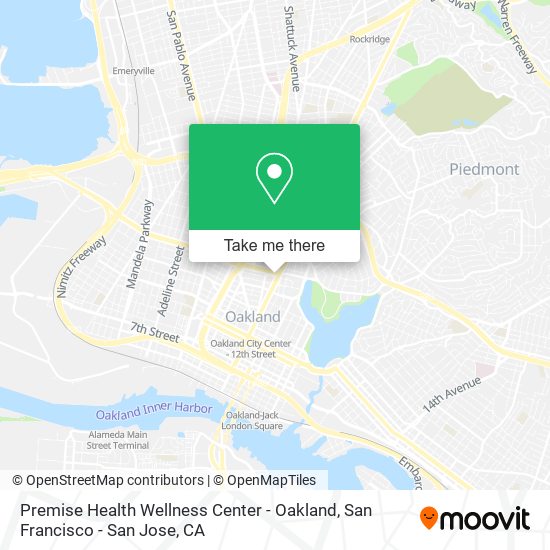 Premise Health Wellness Center - Oakland map