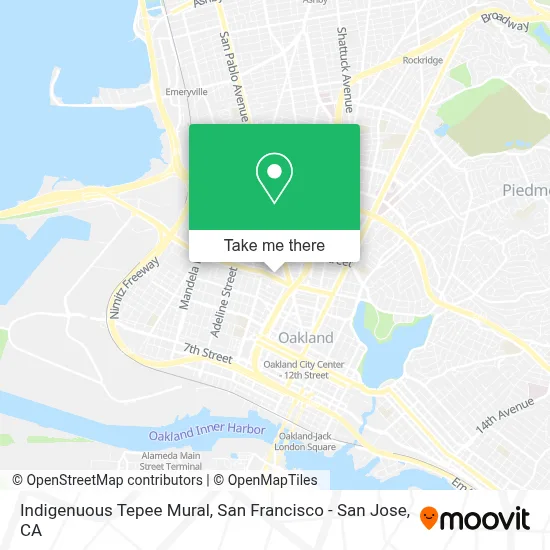 Indigenuous Tepee Mural map