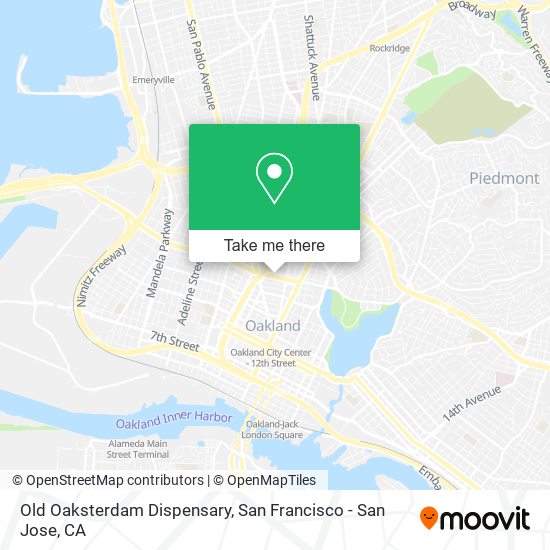 Mapa de Old Oaksterdam Dispensary