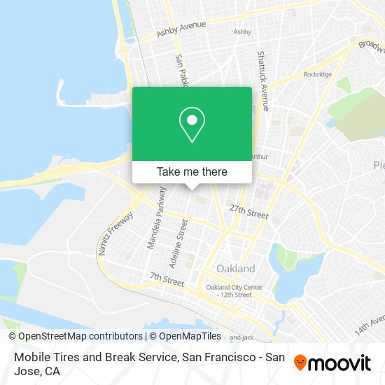 Mobile Tires and Break Service map