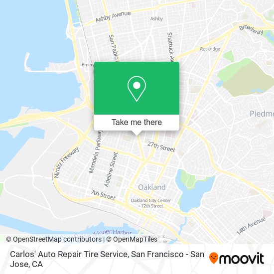 Carlos' Auto Repair Tire Service map