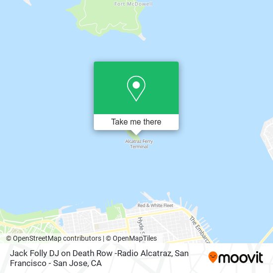 Jack Folly DJ on Death Row -Radio Alcatraz map