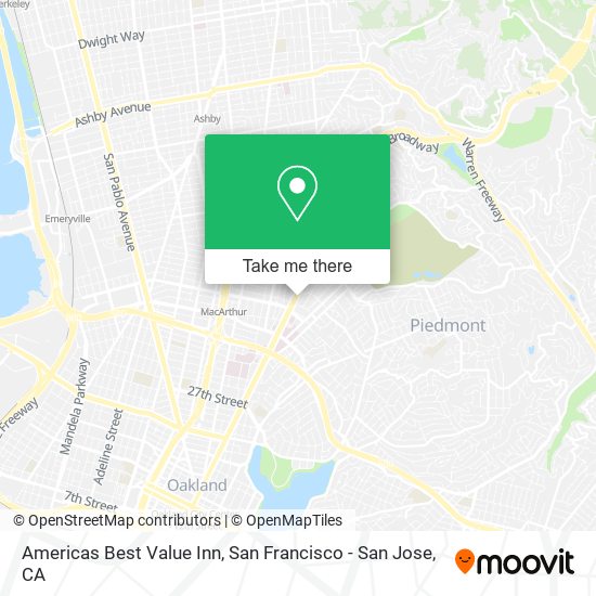 Americas Best Value Inn map