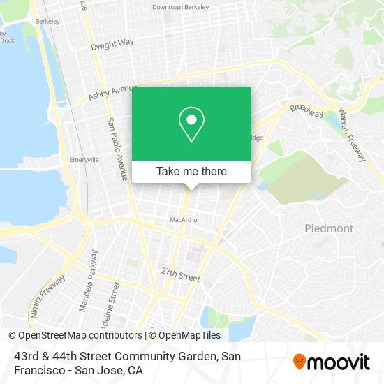 43rd & 44th Street Community Garden map