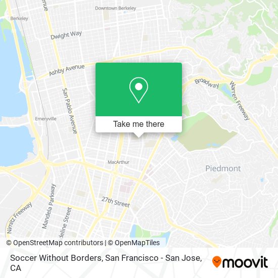 Mapa de Soccer Without Borders
