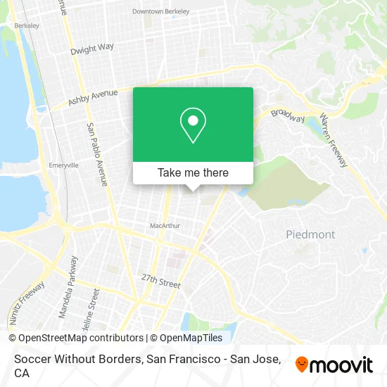 Soccer Without Borders map