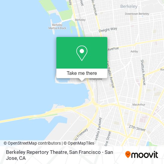 Berkeley Repertory Theatre map