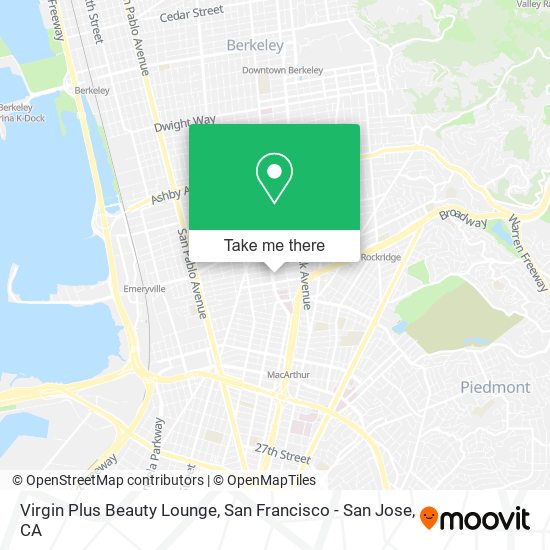 Virgin Plus Beauty Lounge map