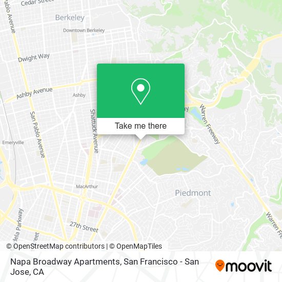 Mapa de Napa Broadway Apartments