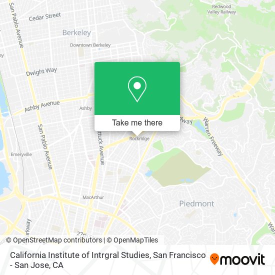 California Institute of Intrgral Studies map