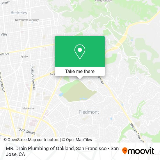 MR. Drain Plumbing of Oakland map