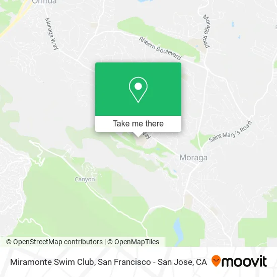 Miramonte Swim Club map