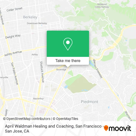 April Waldman Healing and Coaching map