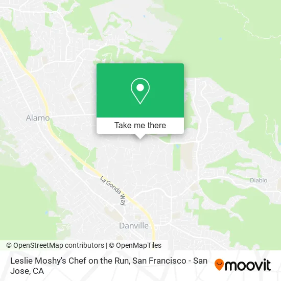 Leslie Moshy's Chef on the Run map