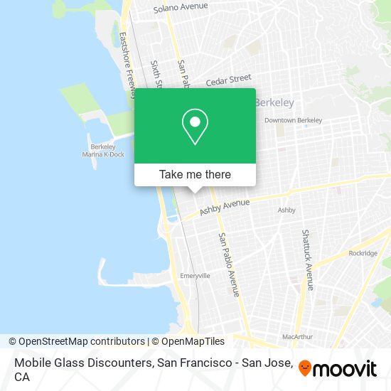 Mapa de Mobile Glass Discounters