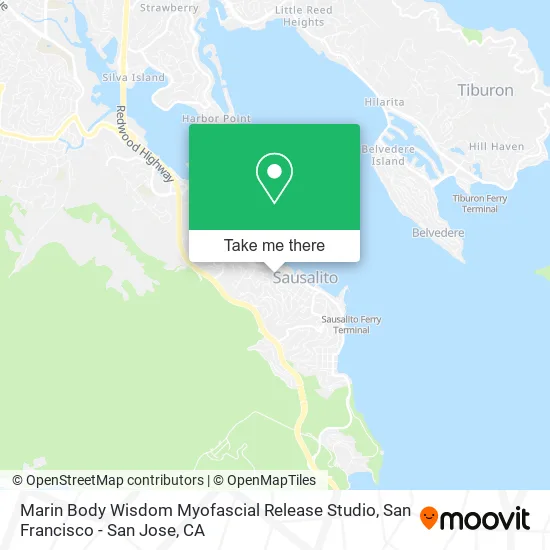 Mapa de Marin Body Wisdom Myofascial Release Studio
