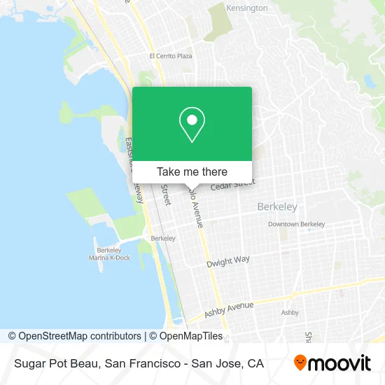 Mapa de Sugar Pot Beau