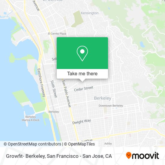 Mapa de Growfit- Berkeley