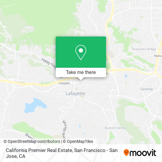 California Premier Real Estate map