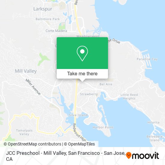 JCC Preschool - Mill Valley map