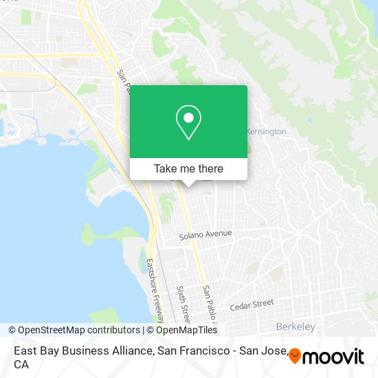 East Bay Business Alliance map