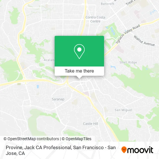 Mapa de Provine, Jack CA Professional