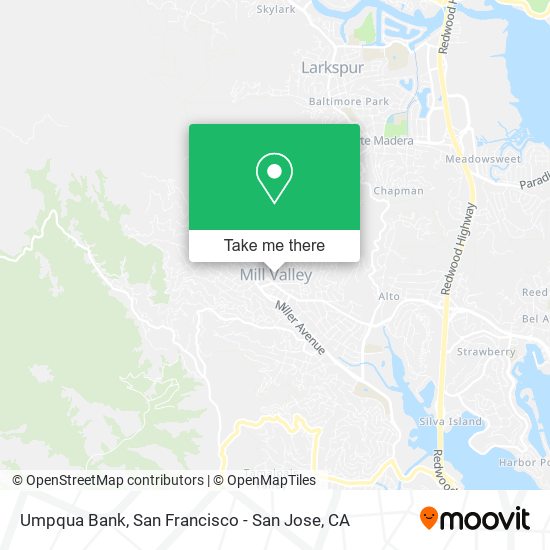 Umpqua Bank map