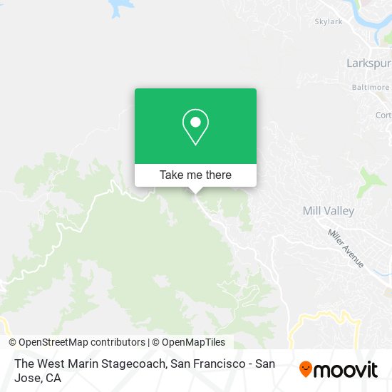 The West Marin Stagecoach map