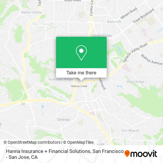 Hanna Insurance + Financial Solutions map