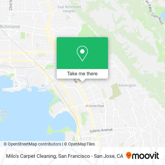 Milo's Carpet Cleaning map