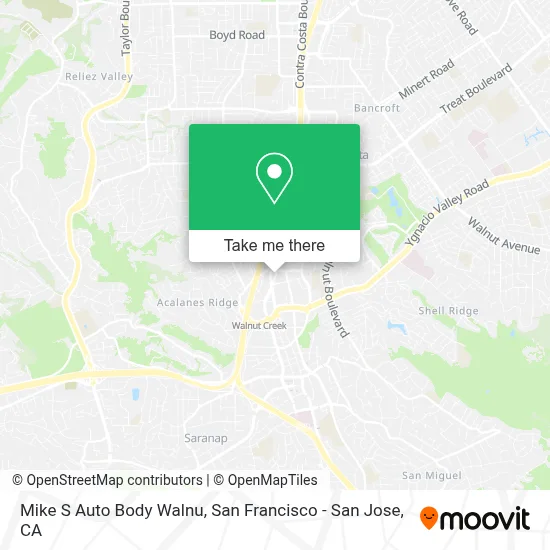 Mike S Auto Body Walnu map