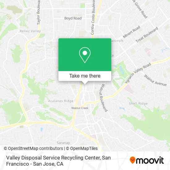 Valley Disposal Service Recycling Center map