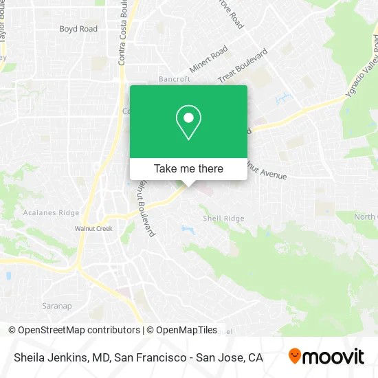 Sheila Jenkins, MD map