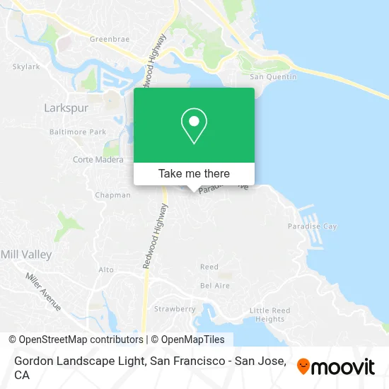 Gordon Landscape Light map