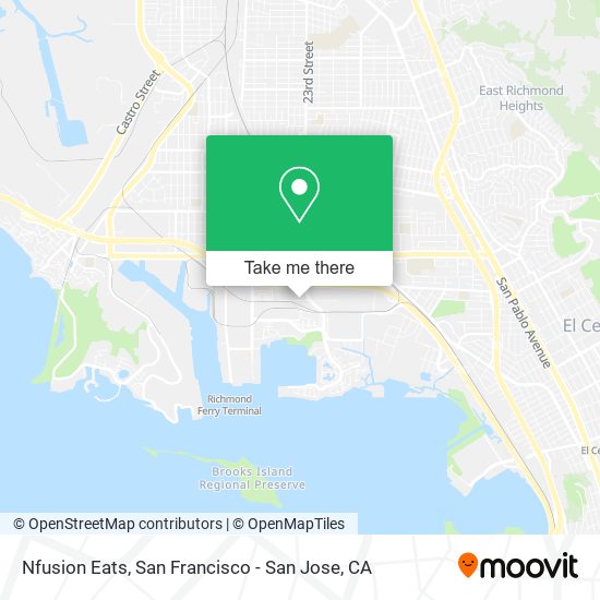 Nfusion Eats map