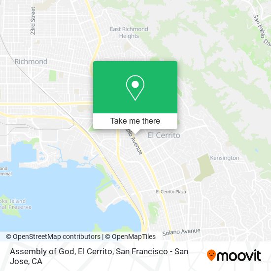 Mapa de Assembly of God, El Cerrito