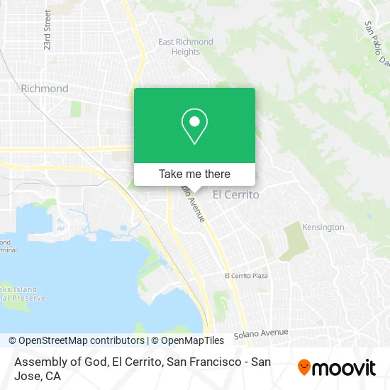 Mapa de Assembly of God, El Cerrito