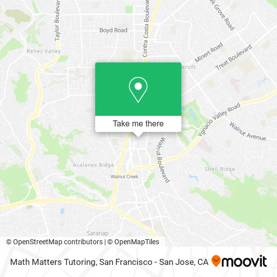 Math Matters Tutoring map