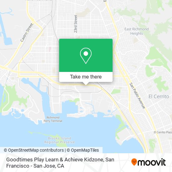 Mapa de Goodtimes Play Learn & Achieve Kidzone