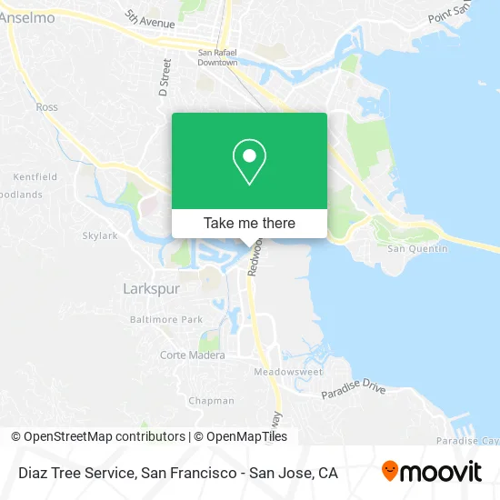 Diaz Tree Service map