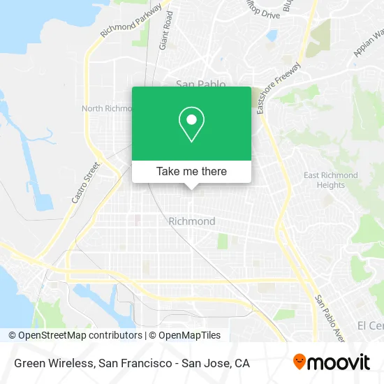 Mapa de Green Wireless