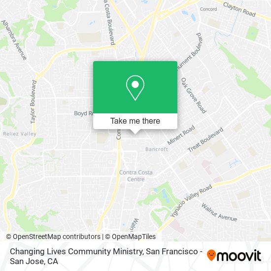 Changing Lives Community Ministry map