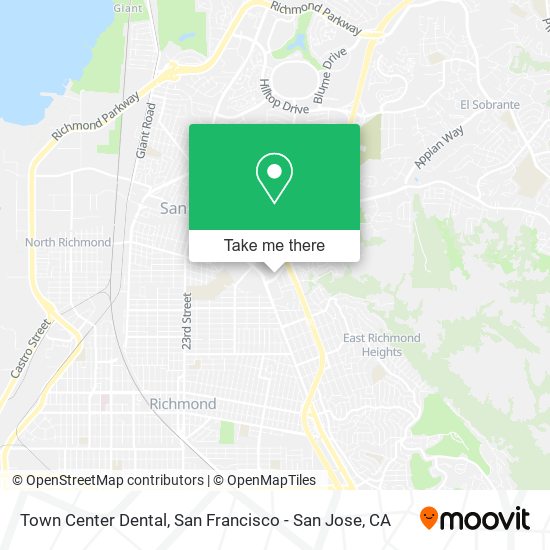 Town Center Dental map