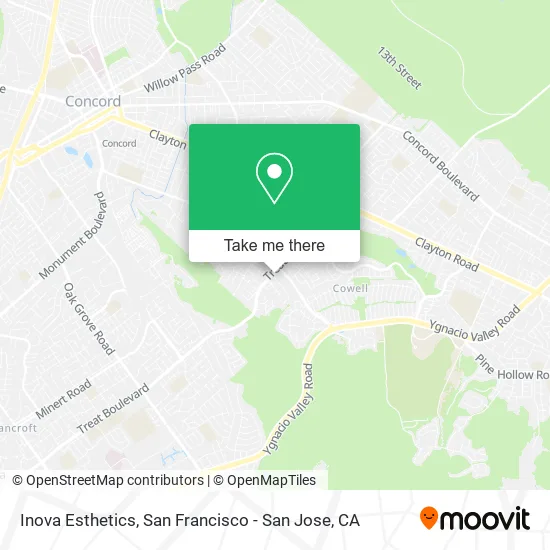 Inova Esthetics map
