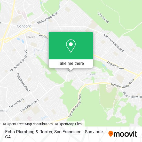 Mapa de Echo Plumbing & Rooter