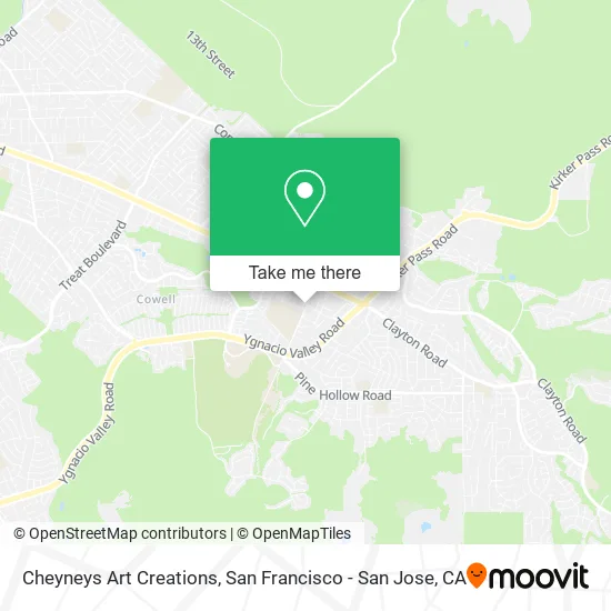 Cheyneys Art Creations map