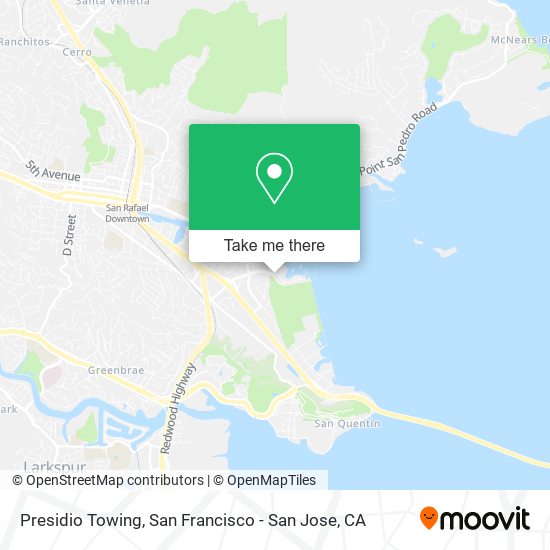 Presidio Towing map