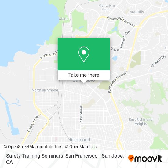 Safety Training Seminars map