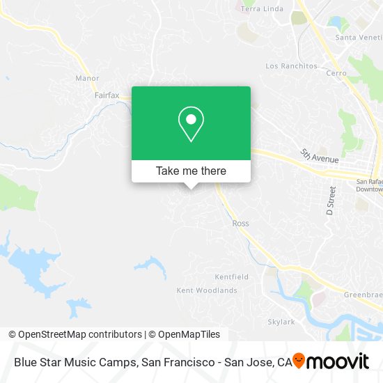 Blue Star Music Camps map